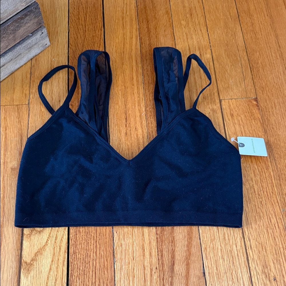 Anthropologie Midnight Black‎ Bralette